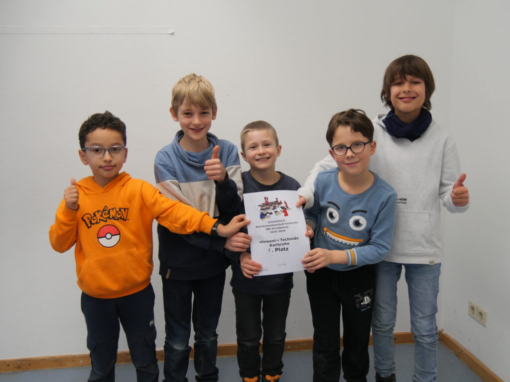 1. Platz Urkunde bei der Siegerehrung