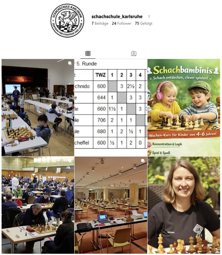 Schachschule auf Instagram
